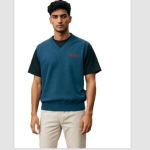 Golf Vest Size Medium NEW Navy Blue Medalist Village Junior Robert Bryan